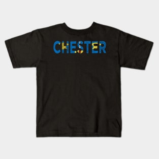 CHESTER FLAG CITY NAME Kids T-Shirt